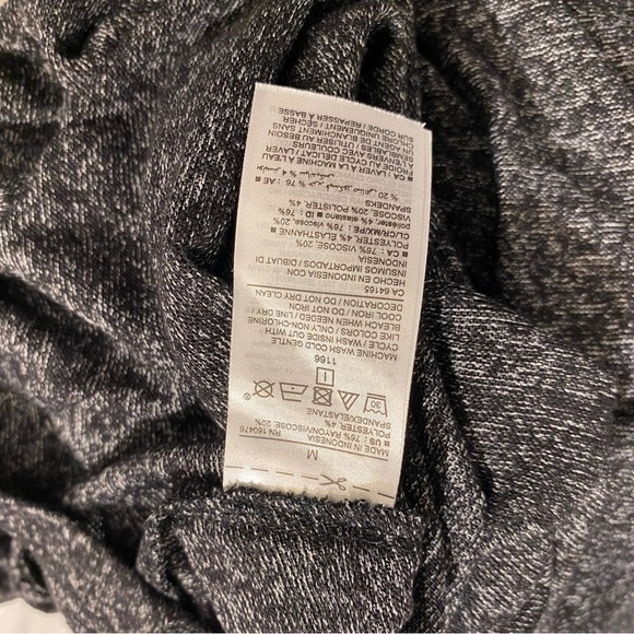 NWT Old Navy plush knit swing dress Chic charcoal grey Long Sleeve medium - Picture 8 of 8